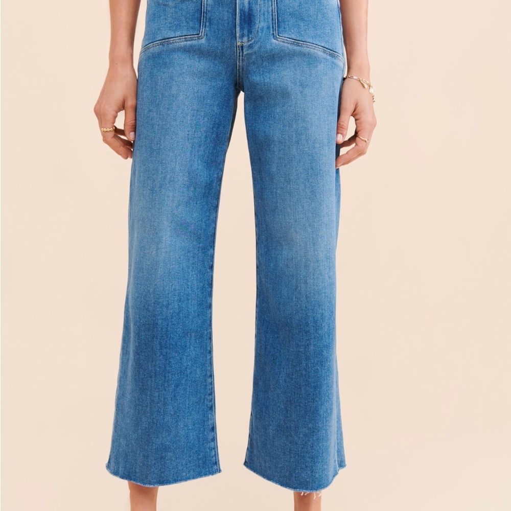 Paige Aneesa Cropped Wide Leg Jean - Picture 3 of 3